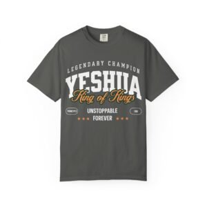 Yeshua King of Kings Christian T-Shirt | Vintage Faith Graphic Tee | Comfort Colors 1717 | Unisex Garment-Dyed Shirt