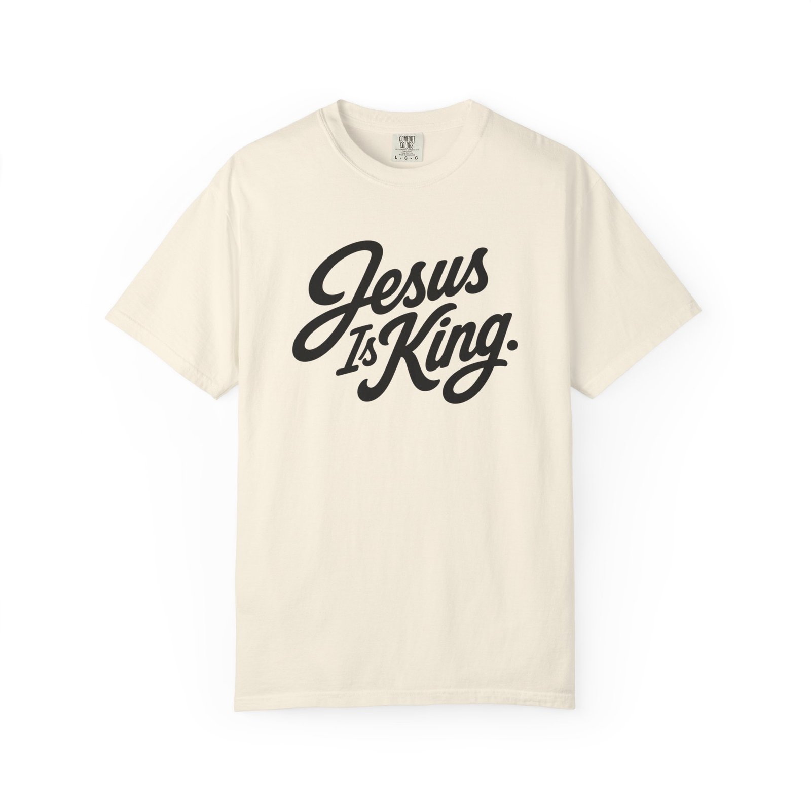 Jesus Is King | Christian Garment-Dyed T-Shirt | Comfort Colors 1717 | Premium Faith Graphic Tee | Heavyweight Unisex Shirt 3 Jesus Is King | Christian Garment-Dyed T-Shirt | Comfort Colors 1717 | Premium Faith Graphic Tee | Heavyweight Unisex Shirt - Imagen 3