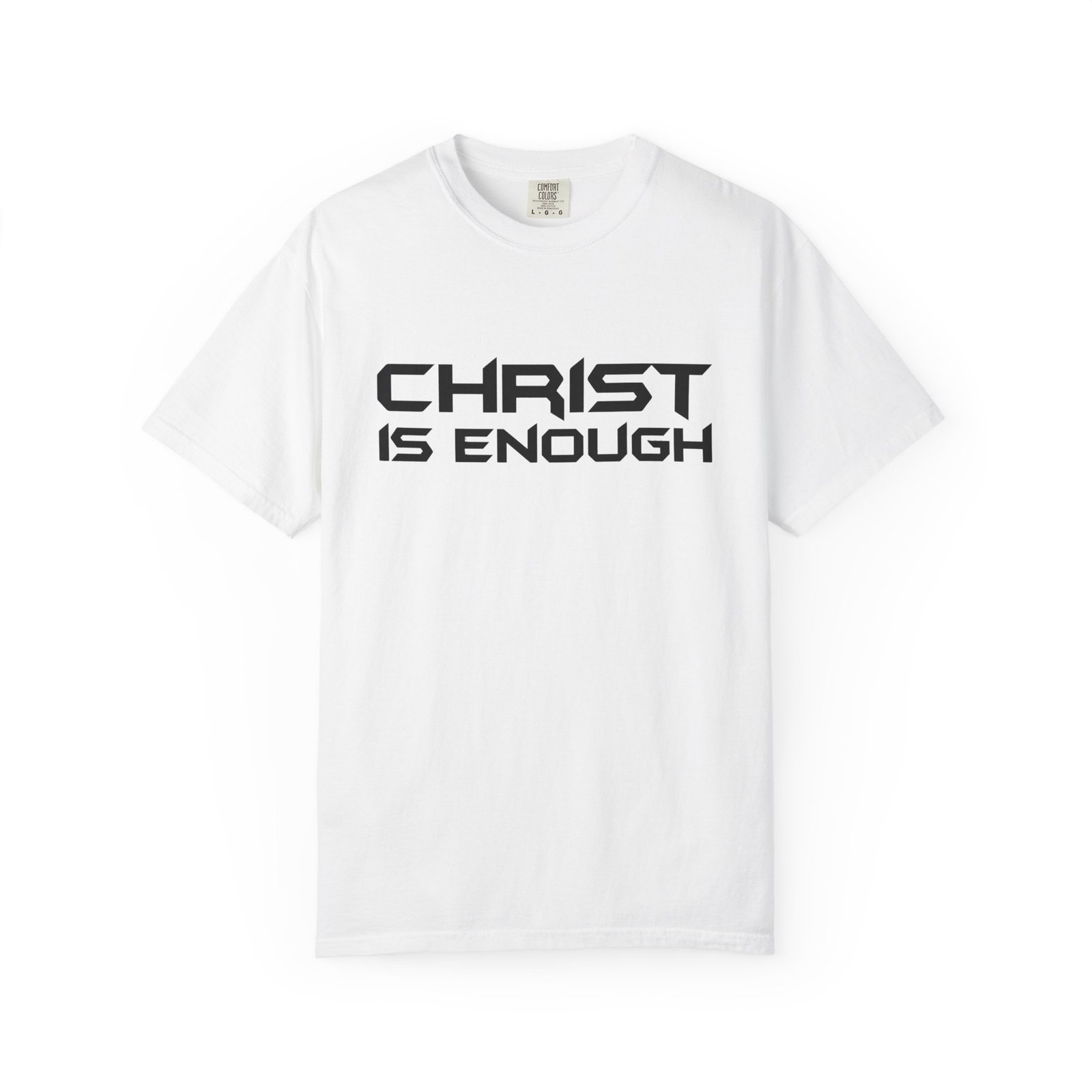 Christ Is Enough | Christian Garment-Dyed Heavyweight T-Shirt | Comfort Colors 1717 | Faith-Based Graphic Tee 2 Christ Is Enough | Christian Garment-Dyed Heavyweight T-Shirt | Comfort Colors 1717 | Faith-Based Graphic Tee - Imagen 2